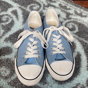 Ryley Girl blue eyelet converse style shoes size 8